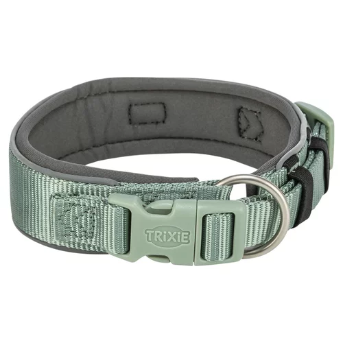 Trixie Premium Halsband, extra breit, salbei/grafit