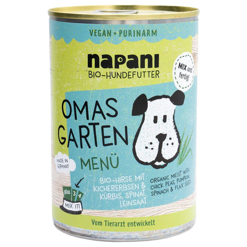 napani Bio Nassfutter-Menü Omas Garten 400 g