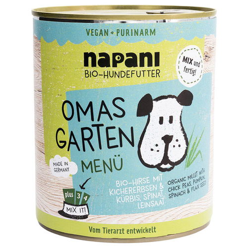 napani Bio Nassfutter-Menü Omas Garten 800 g