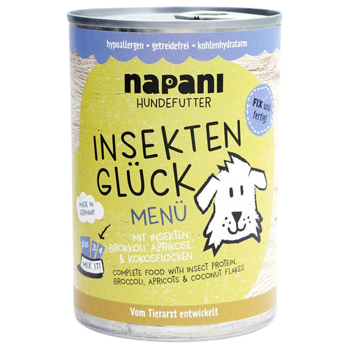 napani Nassfutter-Menü Insekten Glück 400 g