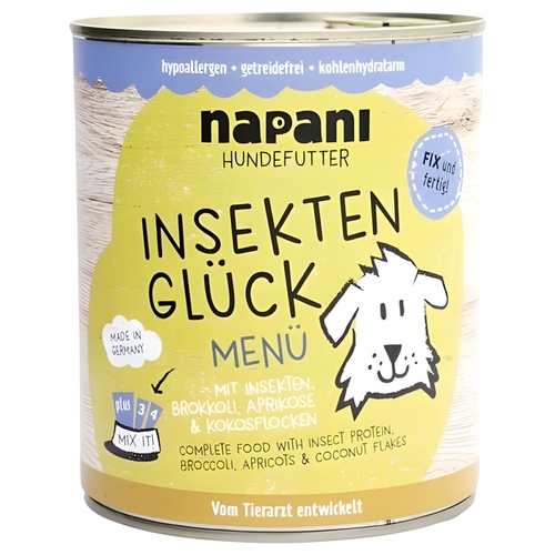 napani Nassfutter-Menü Insekten Glück 800 g