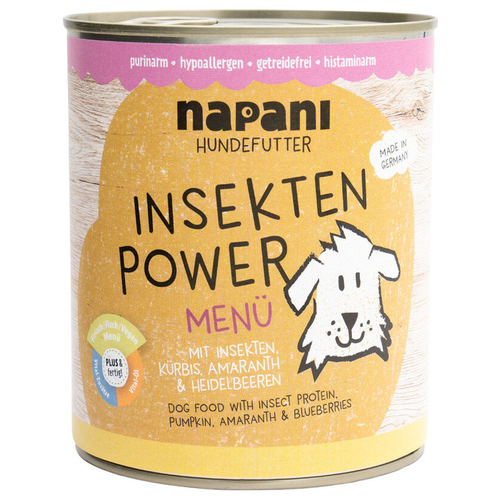 napani Nassfutter-Menü Insekten Power 800 g