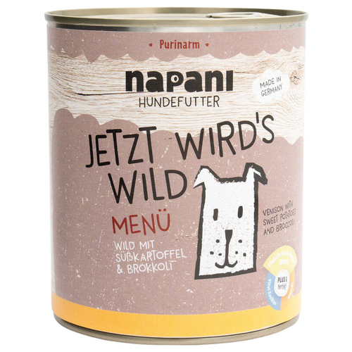 napani Nassfutter-Menü Jetzt wirds Wild 800 g