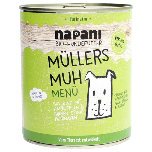 napani Nassfutter-Menü Müllers Muh 800 g