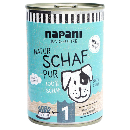 napani Nassfutter Schaf pur 400 g