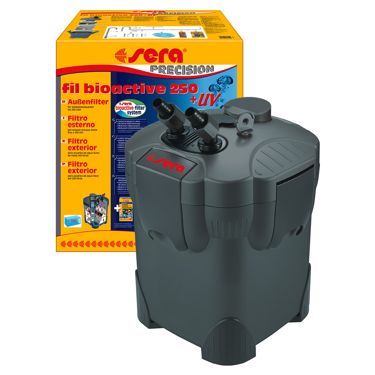 Filtro Spugna Sera BioActive 250/250 + UV/400 + UV - Per Acquari, Colore Nero - Foto 12